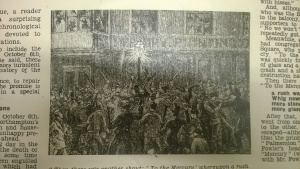 Newspaper reports of the unrest