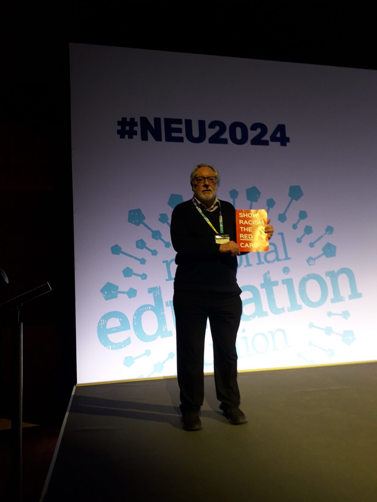 Liberal Chair shows Racism the Red Card at NEU Conference